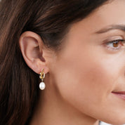 Gold Pearl Earrings with Knotted Design - Elegant Jewelry for Women 5