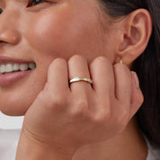 Gold Pearl & Crystal Ring - Elegant Dainty Jewelry for Women, Perfect for Everyday Wear or Special Occasions 3