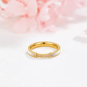 Gold Pearl & Crystal Ring - Elegant Dainty Jewelry for Women, Perfect for Everyday Wear or Special Occasions 4