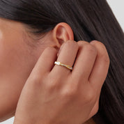 Gold Pearl & Crystal Ring - Elegant Dainty Jewelry for Women, Perfect for Everyday Wear or Special Occasions 5