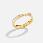 Gold Pearl & Crystal Ring - Elegant Dainty Jewelry for Women, Perfect for Everyday Wear or Special Occasions 6