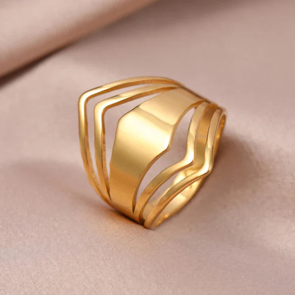 Gold Statement Ring for Women - Elegant Design 0