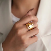 Gold Statement Ring for Women - Elegant Design 2
