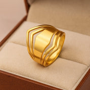 Gold Statement Ring for Women - Elegant Design 3
