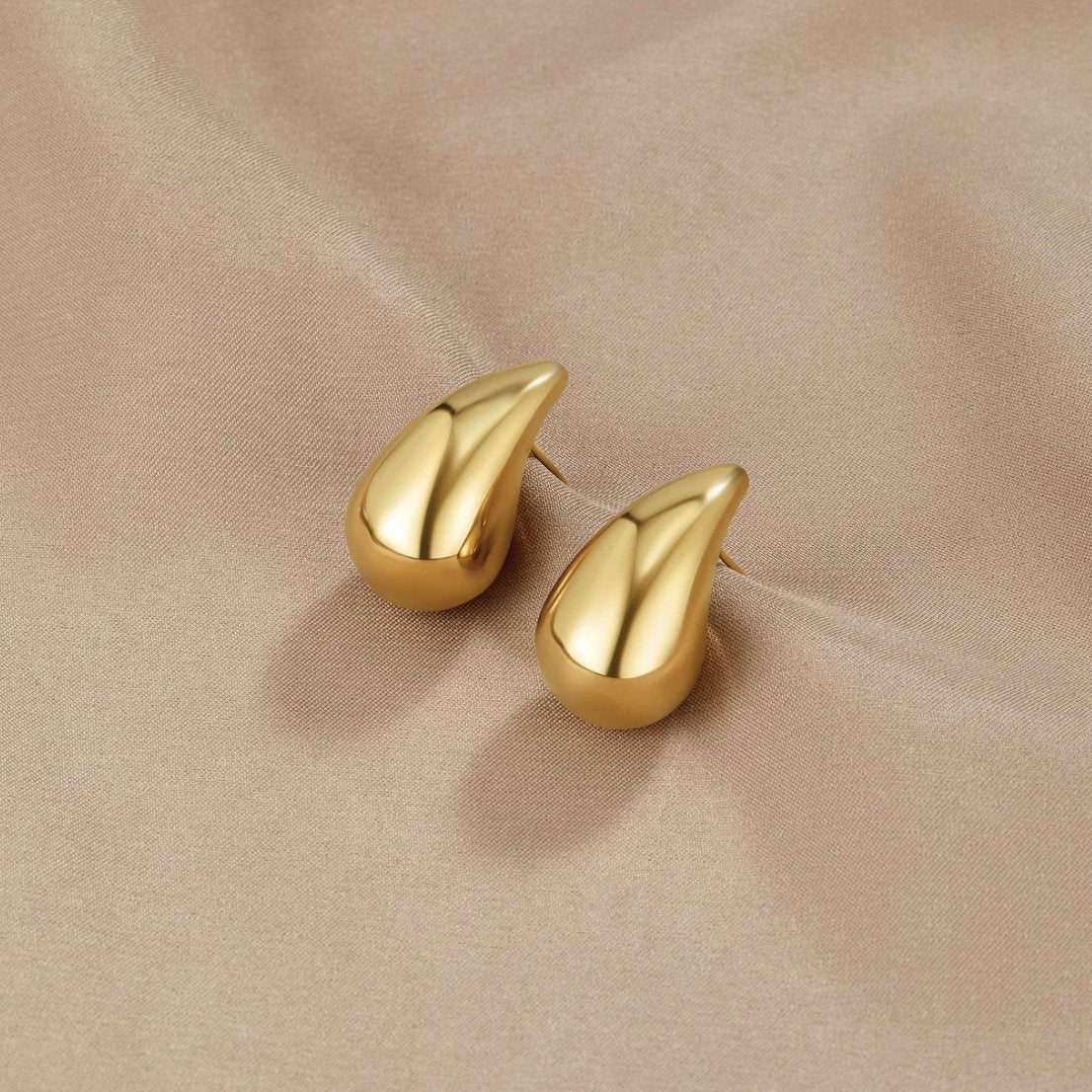 Gold Teardrop Earrings - Elegant Dainty Design for Women, Perfect for Everyday Wear or Special Occasions 0