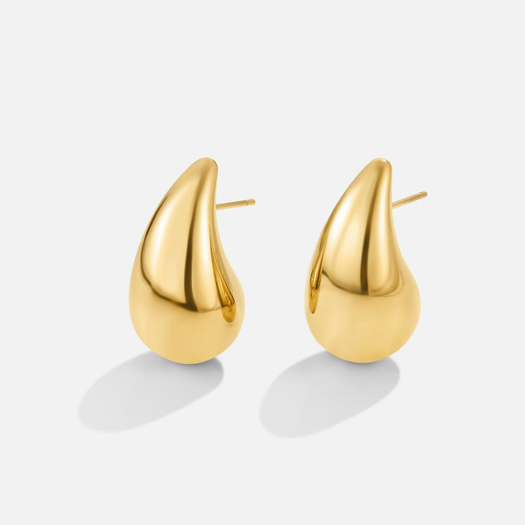 Gold Teardrop Earrings - Elegant Dainty Design for Women, Perfect for Everyday Wear or Special Occasions 3