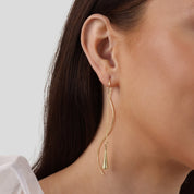 Gold Teardrop Tassel Earrings, Dainty and Elegant Jewelry for Women, Perfect for Everyday Wear or Special Occasions 3
