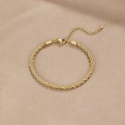 Gold Twisted Bracelet - Elegant Minimalist Design for Women - Perfect for Everyday Wear or Gift 2