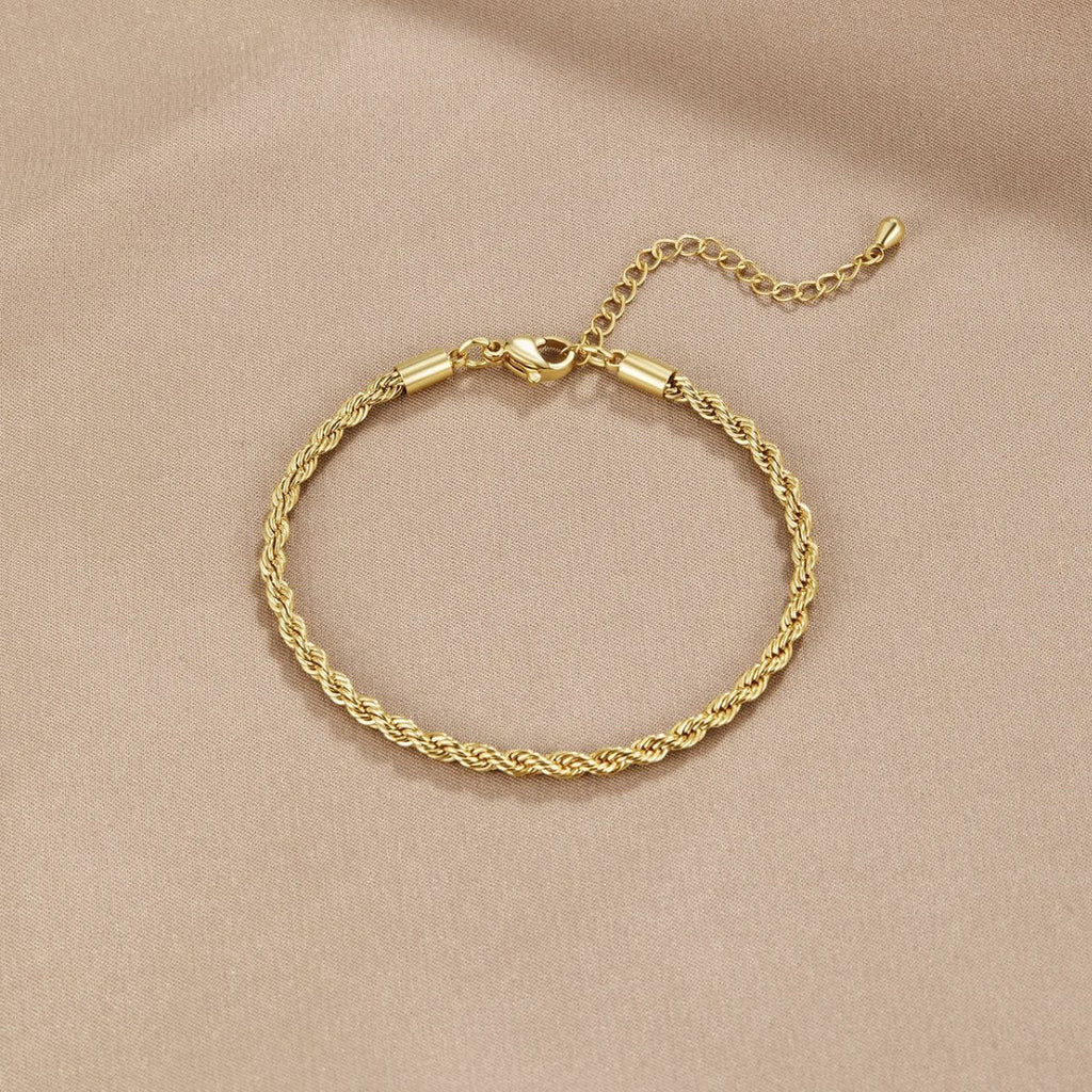 Gold Twisted Bracelet - Elegant Minimalist Design for Women - Perfect for Everyday Wear or Gift 2