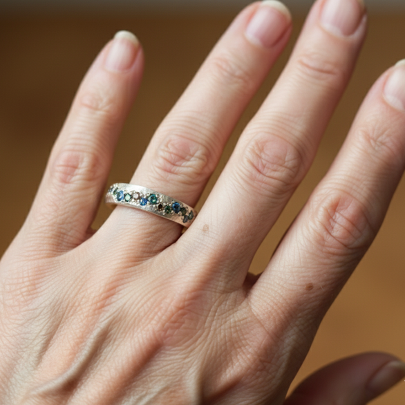 Gold Vintage Colorful Ring for Women - Dainty Statement Piece for Everyday Wear 2