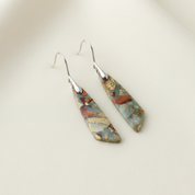 Gold Vintage Natural Stone Earrings for Women - Elegant Everyday Jewelry 1