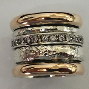 Gold Vintage Thick Layered Ring for Women 0
