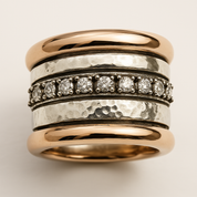 Gold Vintage Thick Layered Ring for Women 2