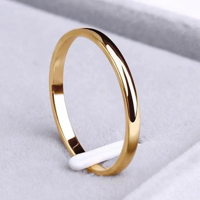 Gold and Silver Simple Ring for Women 1