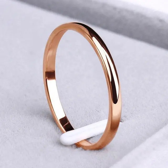 Gold and Silver Simple Ring for Women 3