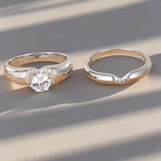 Heart Halo Duo Ring 2