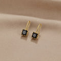 Silver Crystal Drop Earrings for Women - Dainty Elegance for Everyday Wear 0