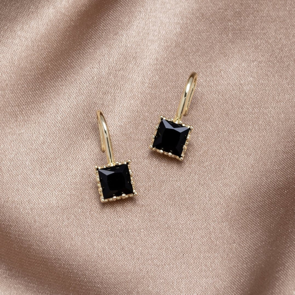 Silver Crystal Drop Earrings for Women - Dainty Elegance for Everyday Wear 2