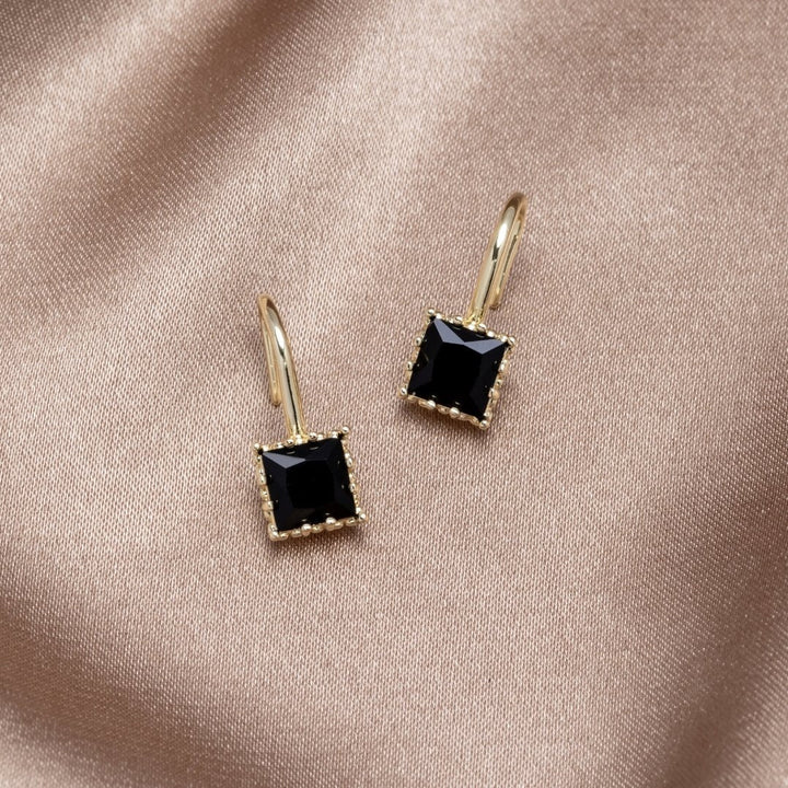 Silver Crystal Drop Earrings for Women - Dainty Elegance for Everyday Wear 2