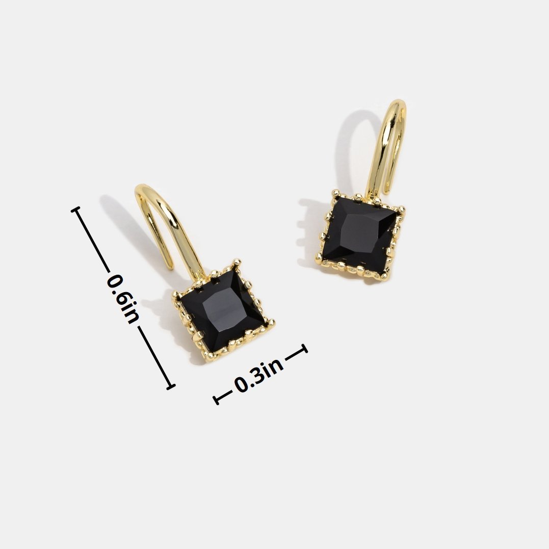 Silver Crystal Drop Earrings for Women - Dainty Elegance for Everyday Wear 4