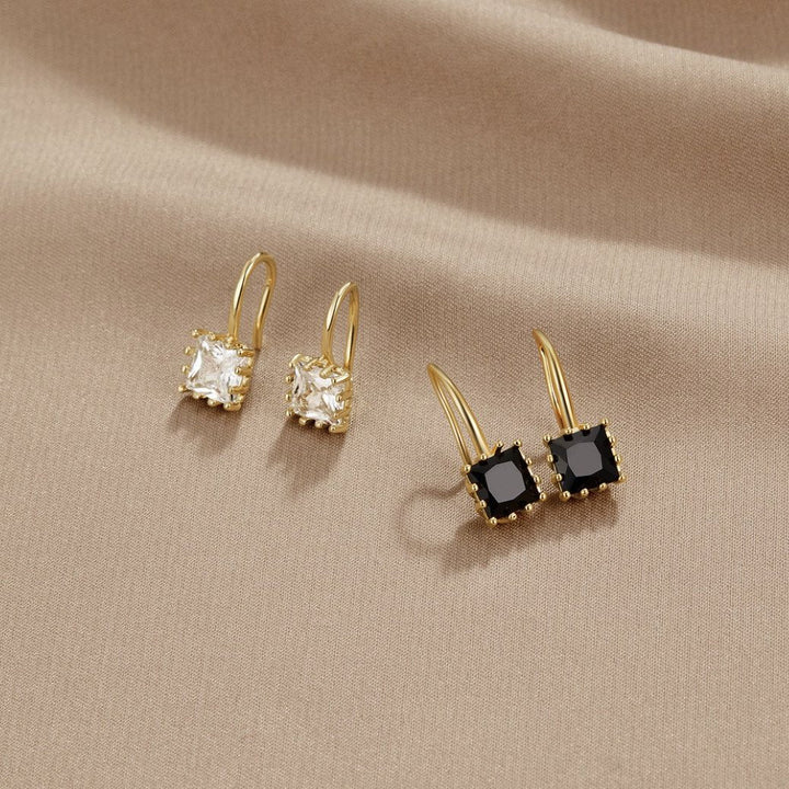 Silver Crystal Drop Earrings for Women - Dainty Elegance for Everyday Wear 5