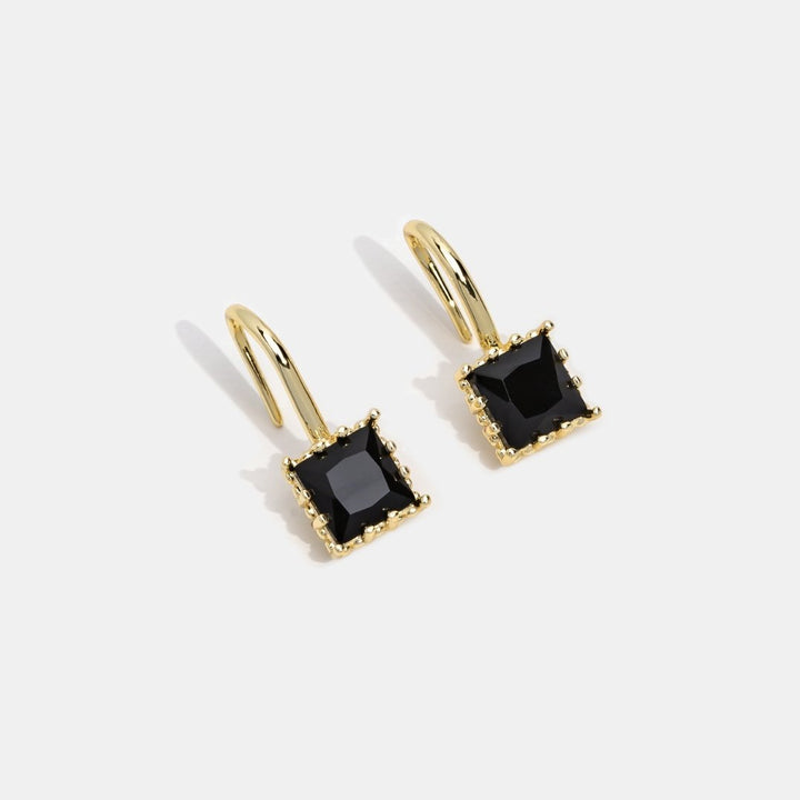 Silver Crystal Drop Earrings for Women - Dainty Elegance for Everyday Wear 7