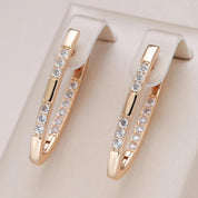 Silver Crystal Earrings for Women - Elegant Style 1