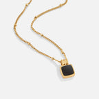 Silver Dainty Necklace with Crystal for Women 0