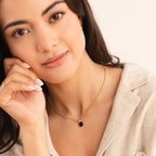 Silver Dainty Necklace with Crystal for Women 1