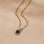 Silver Dainty Necklace with Crystal for Women 2