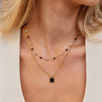 Silver Dainty Necklace with Crystal for Women 4