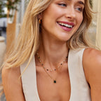 Silver Dainty Necklace with Crystal for Women 5