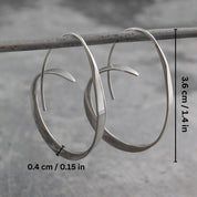 Silver Dainty Spiral Earrings for Women - Minimalist Style for Everyday Wear 2