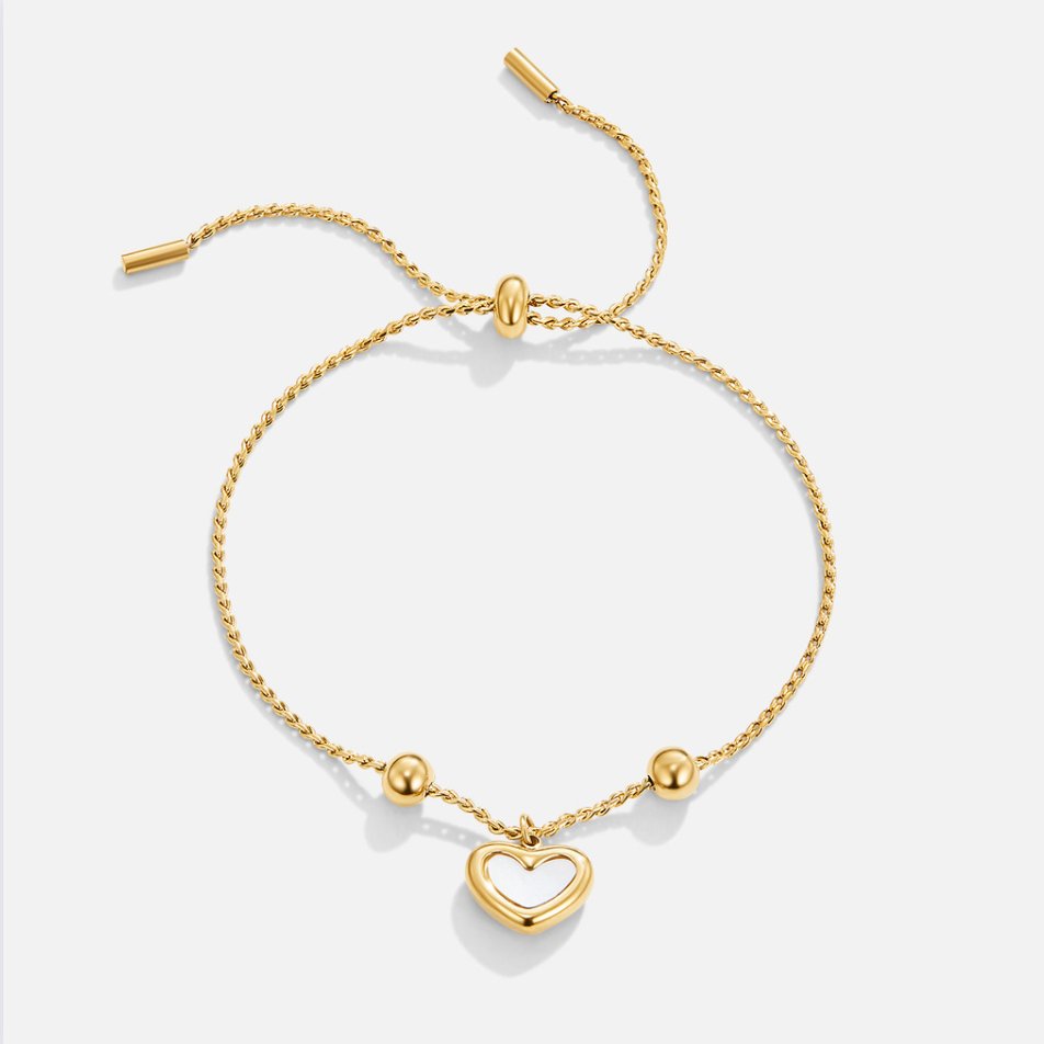Silver Heart Bracelet for Women - Dainty Charm 4