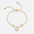 Silver Heart Bracelet for Women - Dainty Charm 4