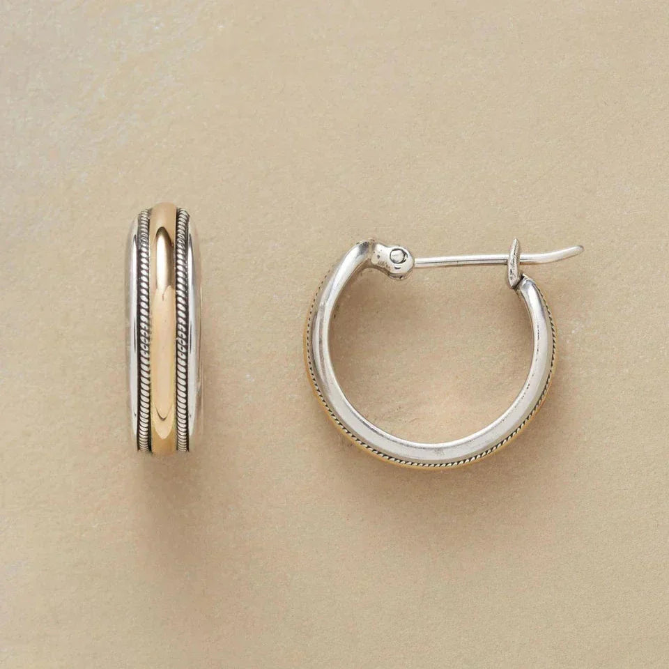 Silver Hoop Earrings - Vintage Elegant Design for Women - Perfect for Everyday Wear and Special Occasions 0