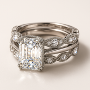 Silver Layer Ring Vintage Style for Women 1