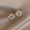 Silver Opal Earrings for Women - Dainty Design 0