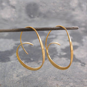 Silver Spiral Earrings for Women - Dainty Design 0