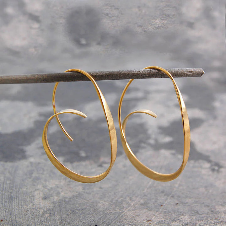 Silver Spiral Earrings for Women - Dainty Design 0