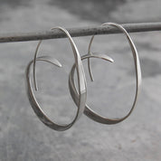 Silver Spiral Earrings for Women - Dainty Design 1