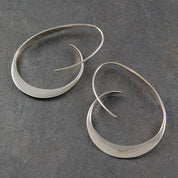 Silver Spiral Earrings for Women - Dainty Design 2