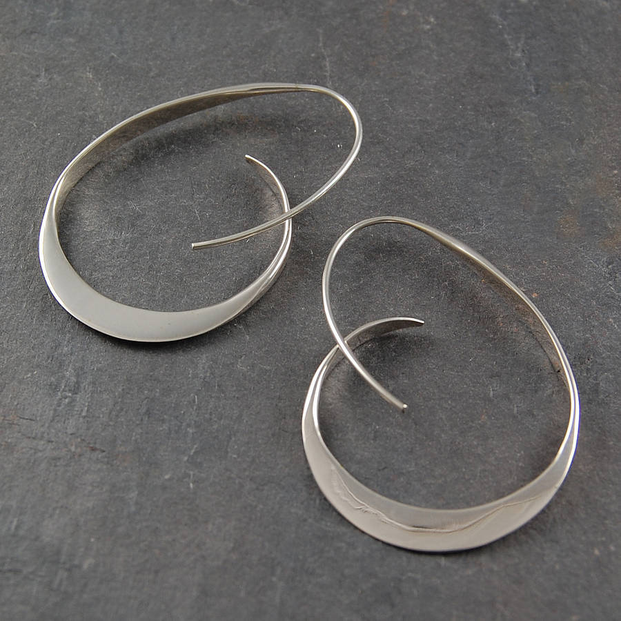 Silver Spiral Earrings for Women - Dainty Design 2
