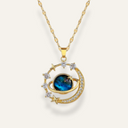 Silver Starry Planet Necklace - Dainty Celestial Charm for Women 2