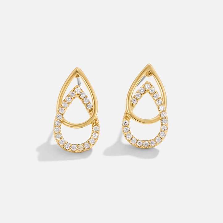 Silver Teardrop Link Earrings for Women – Elegant Everyday Accessory, Dainty Design, Perfect Gift 3