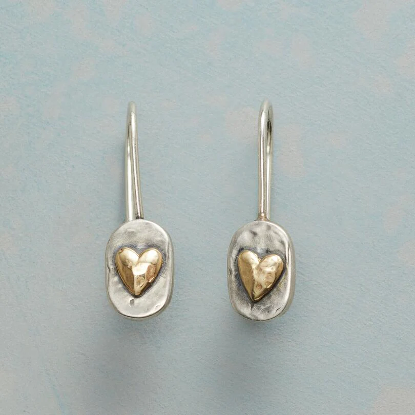 Silver Vintage Heart Earrings for Women - Dainty Charm for Everyday Wear 0