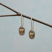 Silver Vintage Heart Earrings for Women - Dainty Charm for Everyday Wear 1