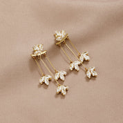 Silver Waterfall Earrings - Dainty Design for Women, Elegant Silver Jewelry for Everyday Wear and Special Occasions 0