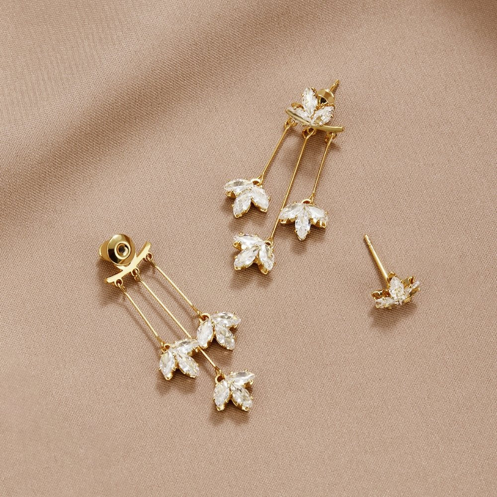Silver Waterfall Earrings - Dainty Design for Women, Elegant Silver Jewelry for Everyday Wear and Special Occasions 2