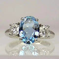 Silver Women's Ring with Blue Crystal, Elegant Dainty Design for Everyday Wear  
Silver Dainty Ring with Blue Diamond-Look Crystal, Stylish for Women  
Silver Elegant Ring with Vibrant Blue Crystal, Perfect Gift for Women 0